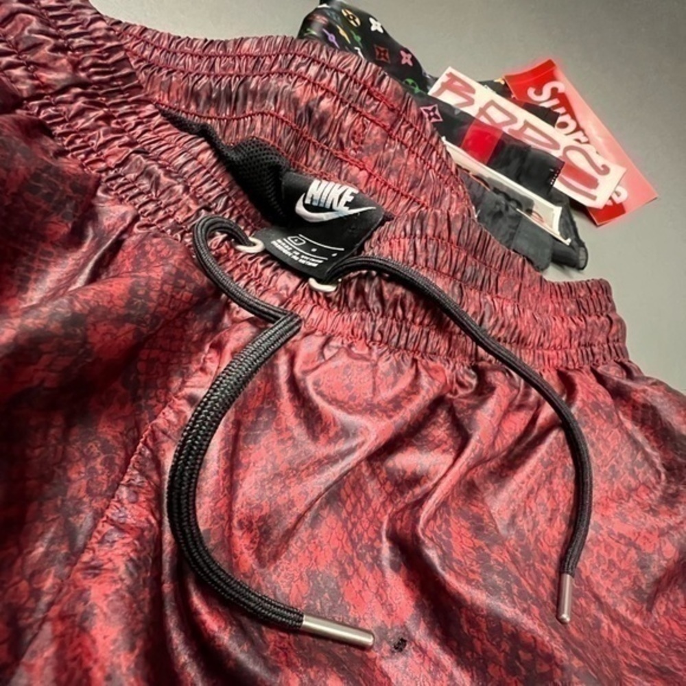 Nike Sweatpants Red Python Snake Skin Printed Poc… - image 6